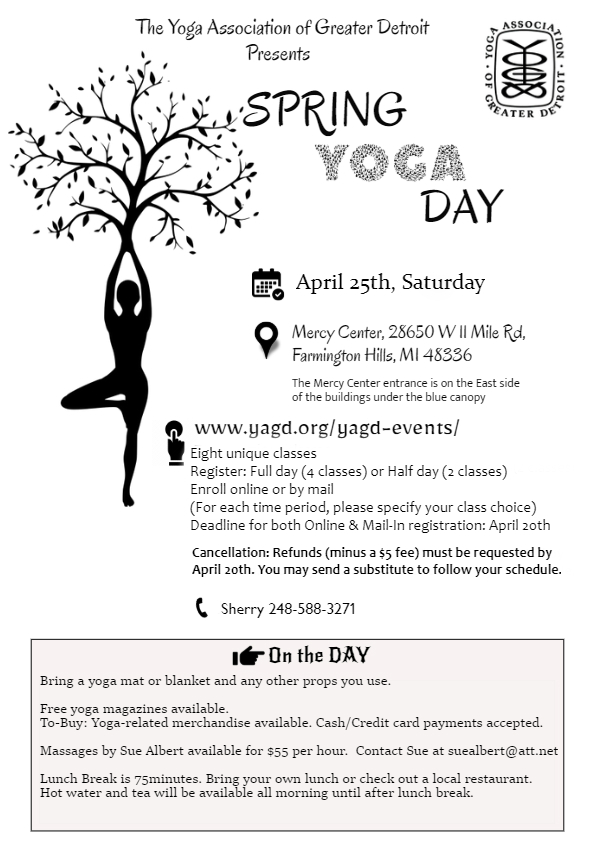Spring Yoga Day 2020 – CANCELLED – YAGD